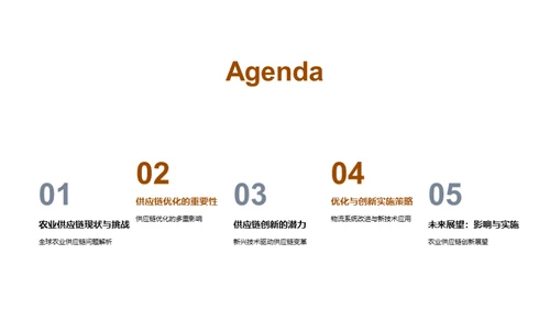 农业供应链的创新与优化
