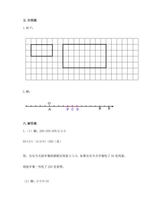 人教版六年级下册数学期末测试卷带答案（基础题）.docx