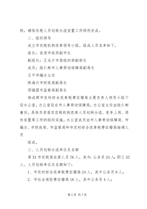 车辆购置税费改革人员财产业务划转移交工作方案[模版] (2).docx