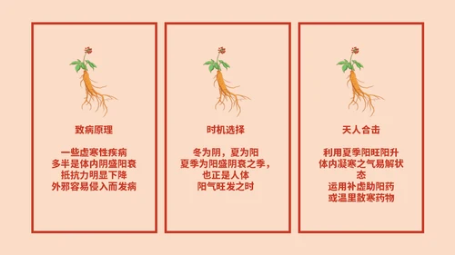 冬病夏治中医养生方案通用PPT课件模板