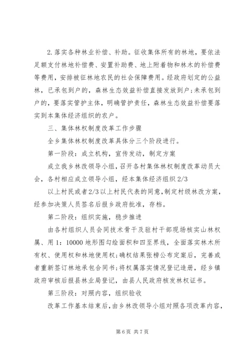 集体林权私有化实施方案.docx