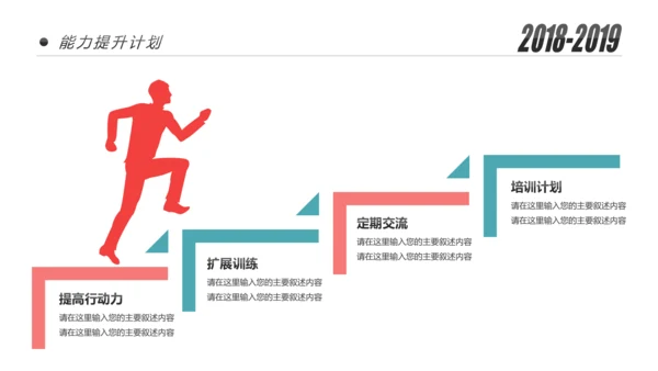 创意插画展望2019年终总结工作计划PPT模板