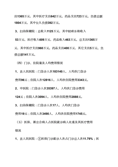 材料范文之医院调研分析汇报材料.docx