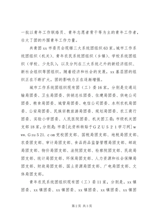 团市委关于基层团组织建设情况的工作报告 (2).docx
