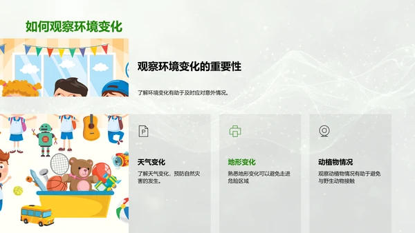 户外活动安全教育PPT模板