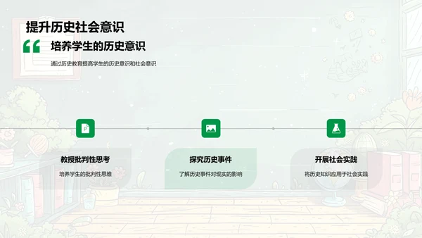 历史知识的实用性PPT模板