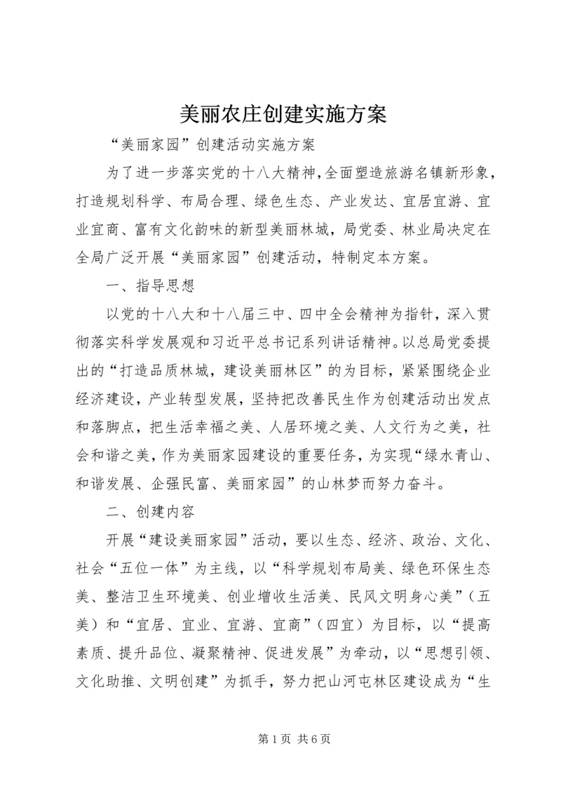 美丽农庄创建实施方案 (2).docx