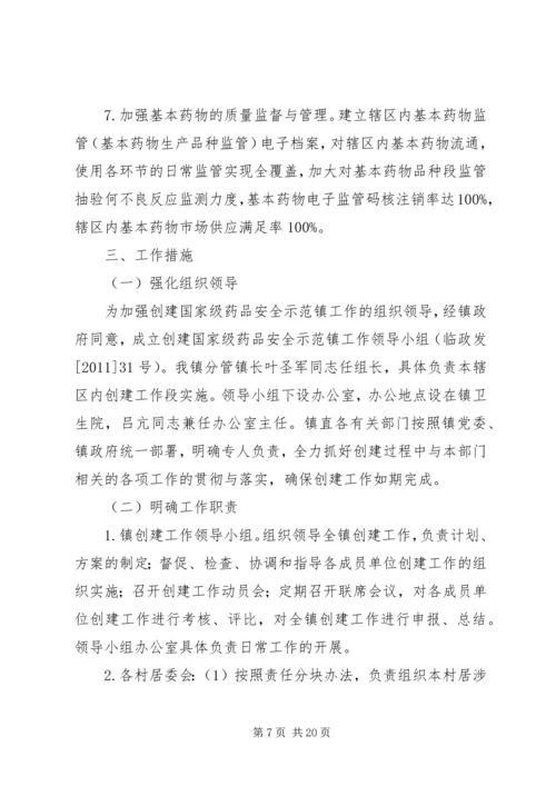 药品安全示范镇工作实施方案.docx