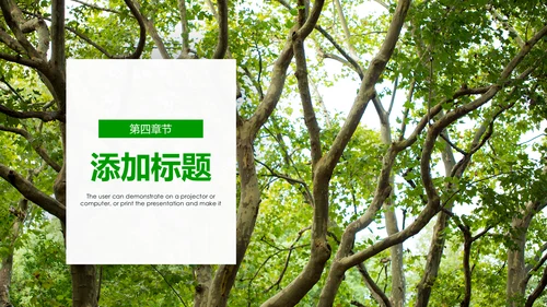 绿色环保森林生态文明建设森林日环保PPT模板