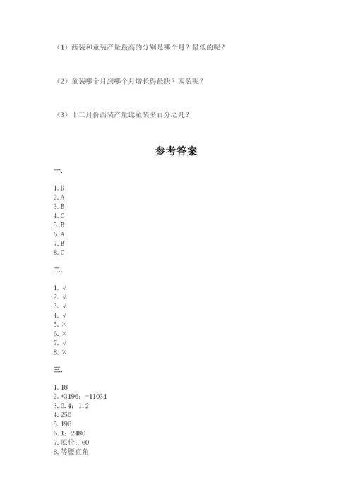 小学毕业班数学检测题附参考答案（培优a卷）.docx