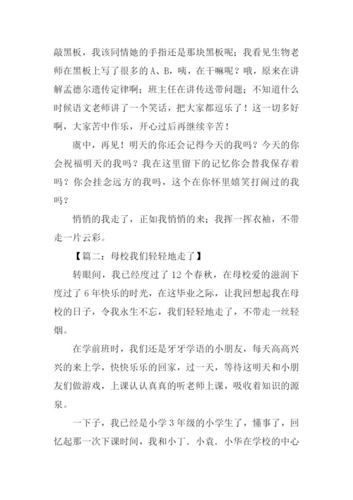 轻轻地我走了作文.docx