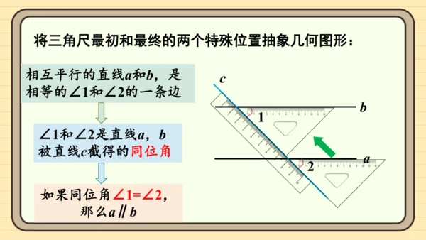 7.2.2 平行线的判定第1课时 平行线的判定 课件（共20张PPT）2024-2025学年度人教版