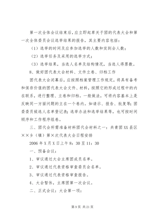 共青团换届选举工作程序精编.docx