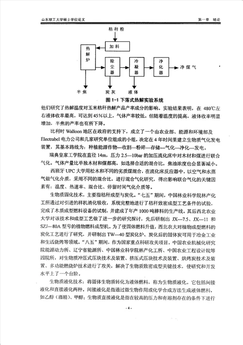 测控技术在生物质快速热解液化技术研究中的应用农业机械化工程专业毕业论文