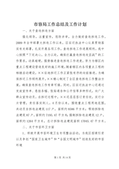 市容局工作总结及工作计划.docx
