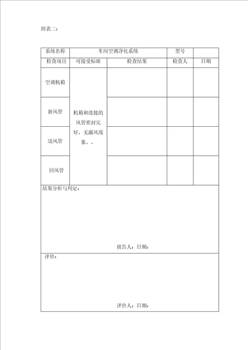 空气净化系统再验证方案