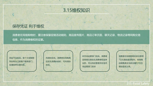 315关注食品安全营养早餐PPT模板