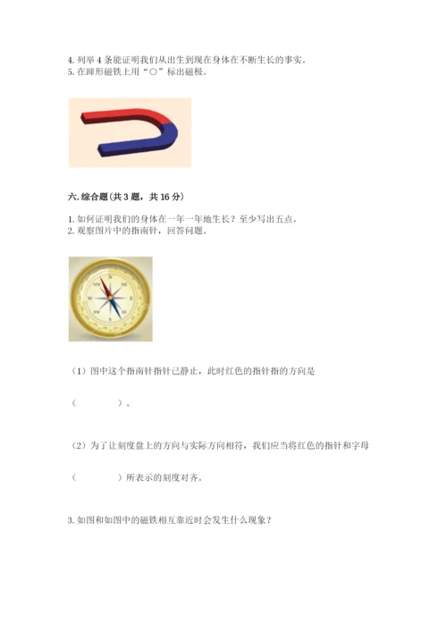教科版二年级下册科学期末测试卷精品【有一套】.docx