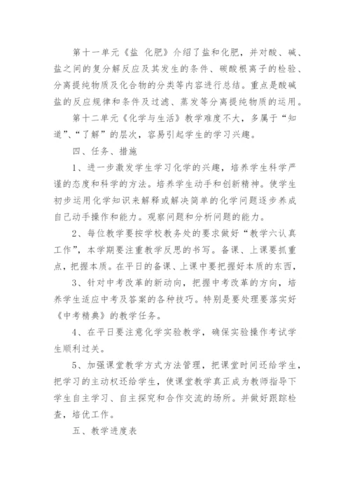 2023年九年级化学下册教学计划.docx