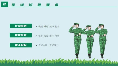 新生军训动员大会通用PPT绿色模板