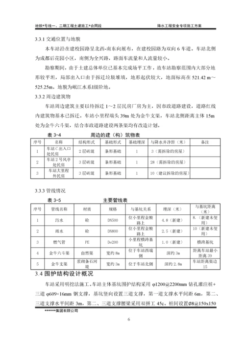 地铁车站降水工程安全专项施工方案.docx