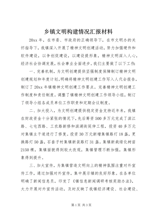 乡镇文明构建情况汇报材料.docx