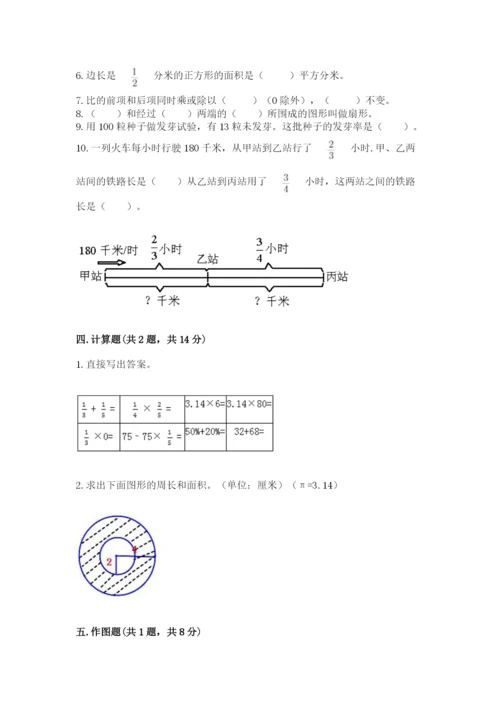 人教版六年级上册数学期末测试卷及答案【精选题】.docx