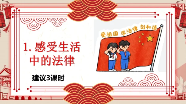 1.感受生活中的法律-六年级上册道德与法治高效课堂精品课件（统编版）