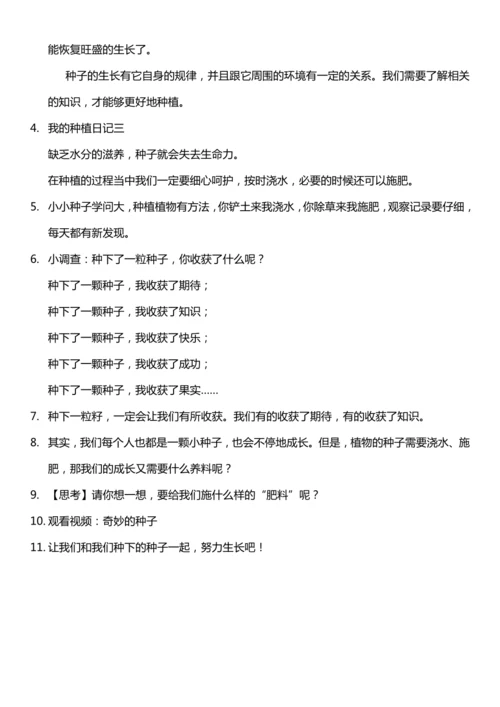 （核心素养目标）4.2 试种一粒籽  第二课时  教案设计