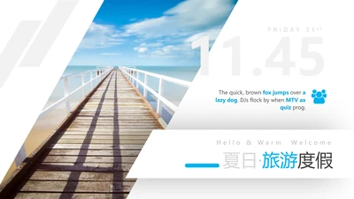 创意设计夏日沙滩度假旅游宣传PPT模板