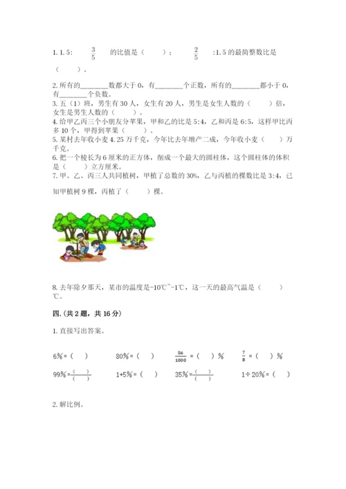 苏教版数学六年级下册试题期末模拟检测卷及答案（必刷）.docx