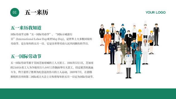 绿色插画风五一劳动节防溺水安全教育主题班会PPT模板