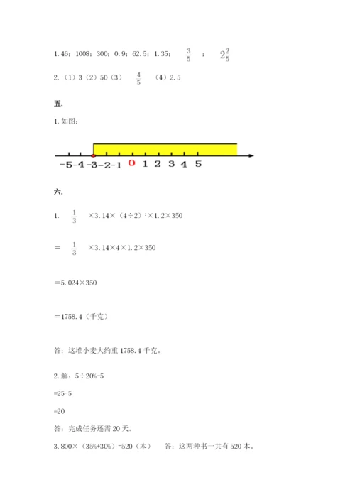 小学六年级升初中模拟试卷【word】.docx