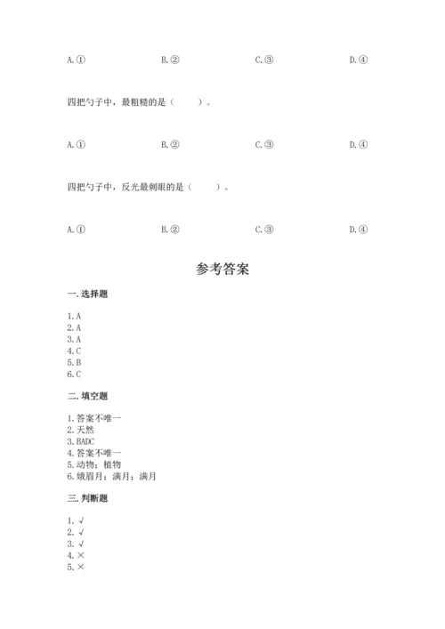 教科版科学二年级上册《期末测试卷》（基础题）.docx