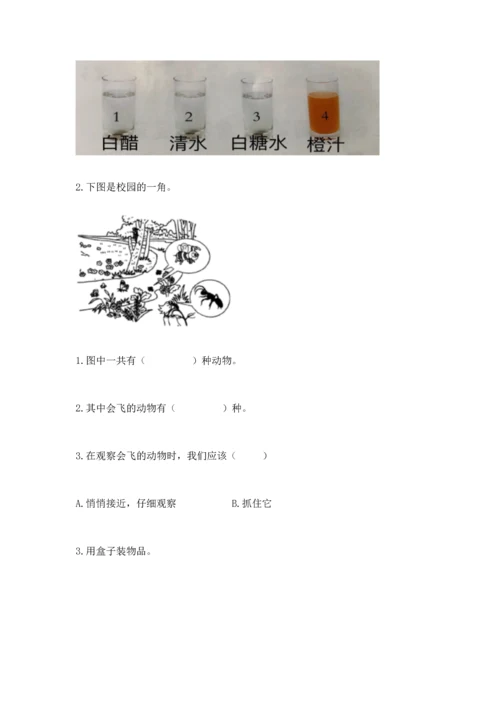 教科版一年级下册科学期末测试卷附答案【培优a卷】.docx