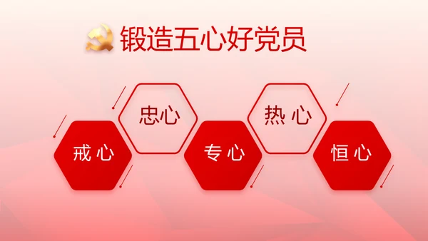 红色党支部党史学习教育工作总结动态PPT模板