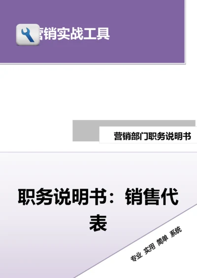 职务说明书——销售代表.doc.docx