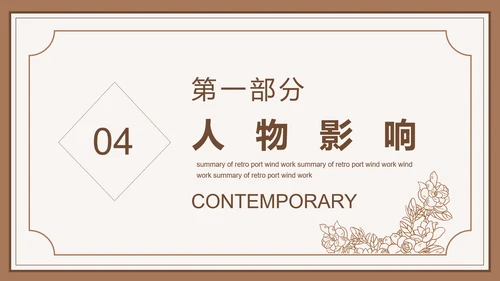 鲁迅先生PPT模板