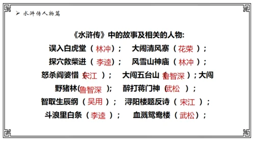 水浒传故事介绍通用PPT课件模板