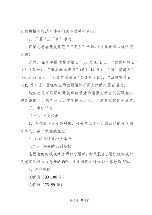 青年志愿者活动考核方案 (2).docx