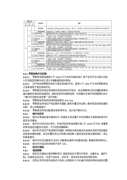 惠州城市规划标准与准则