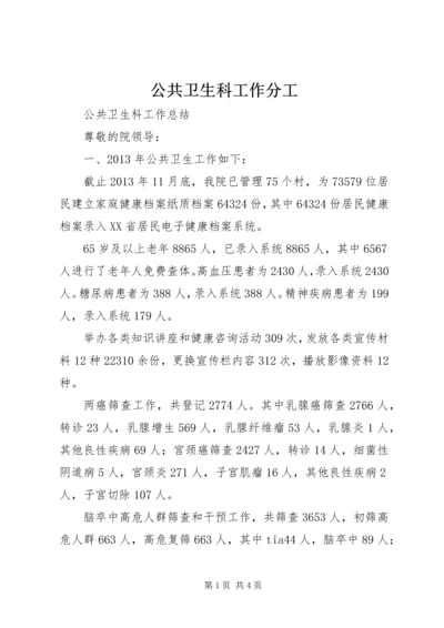 公共卫生科工作分工 (4).docx