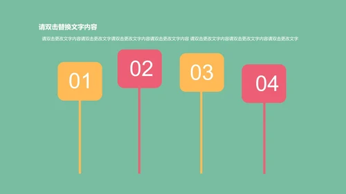 绿色卡通风教学PPT模板