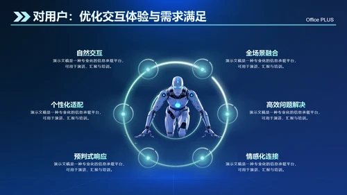 蓝色科技风IT互联网总结汇报PPT模板