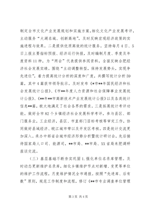 市统计局上半年工作总结及下半年工作计划 (4).docx