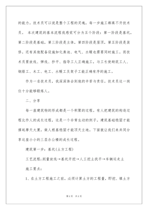 2022建筑工程技术实习报告.docx
