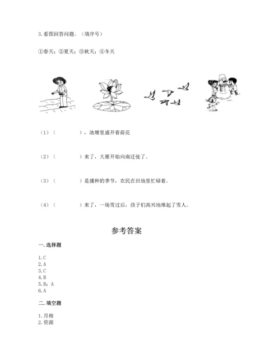 教科版二年级上册科学期末测试卷含完整答案【有一套】.docx