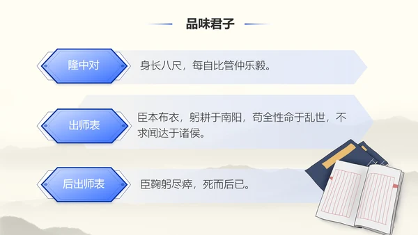 《诫子书》汉字笔划汉语言文学字体研究PPT模板