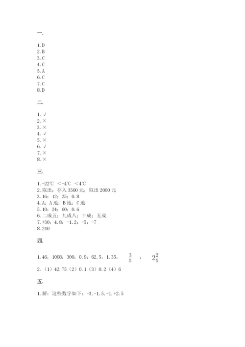 北师大版六年级数学下学期期末测试题含完整答案（名校卷）.docx