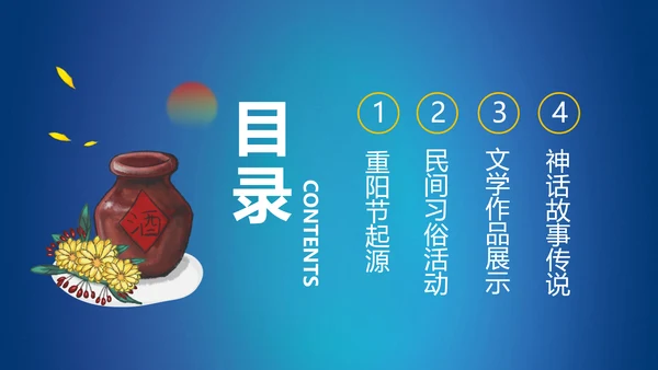 重阳节雄黄酒PPT模板